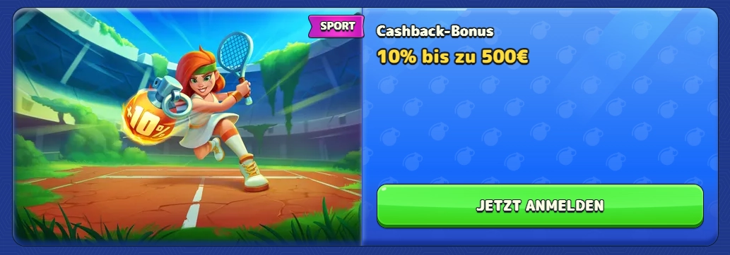 Sportwetten Cashback-Aktion bis zu 500 €