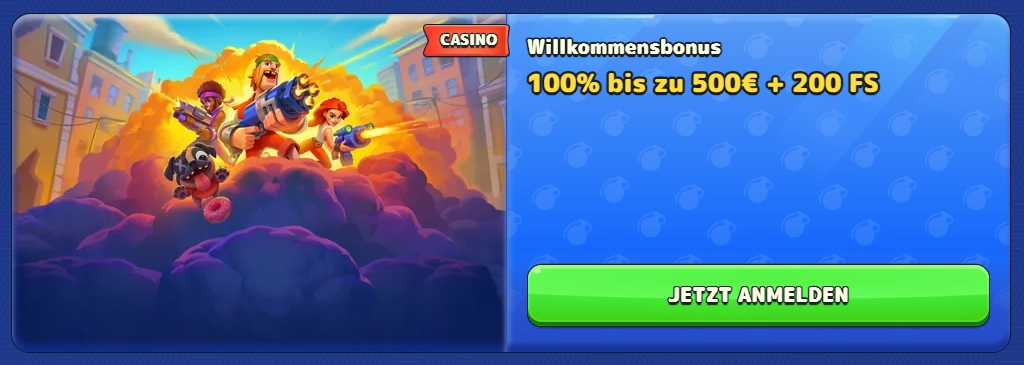 Willkommensbonus für neue Spieler im Pistolo Casino